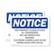 Signmission This Property Closes At Dusk All Trespassers OSHA Notice Sign, Plastic, 10in W x 7in L, 2PK OS-2PACK-NS-P-710-L-18646 - alternate 1